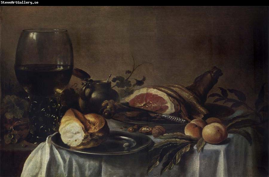 Pieter Claesz Still life with Ham